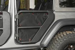 Rugged Ridge - Rugged Ridge 13579.54 Fortis Tube Door Covers Rear Pair Black 18-21 Jeep Wrangle - Image 3