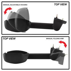 Spyder Auto - Spyder Auto 9942723 Manual Towing Mirror Set Left & Right for Driver & Passenger - Image 6