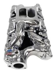 Edelbrock - Edelbrock 7521-CP RPM Air-Gap Intake Manifold Chrome Plasma Finish - Image 1