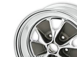 Scott Drake - Scott Drake C5ZZ 15X7 5x4.5 -6mm Black/Chrome C5ZZ-1007-CR - Image 3