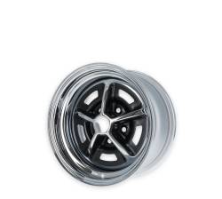 Scott Drake - Scott Drake D1ZZ-1007-BR Magnum 500 14x7 5x4.5 -6mm Black/Chrome - Image 3