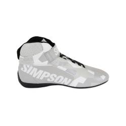 Simpson Safety - Simpson Safety DX2120W DNA X2 Racing Shoes 12 Gray/White - Image 4