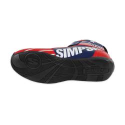 Simpson Safety - Simpson Safety DX2600P DNA X2 Racing Shoes-6 Red/White/Blue - Image 10
