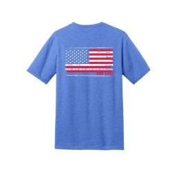 Simpson Safety - Simpson Safety 44018MB American Flag T-Shirt Medium Blue - Image 2