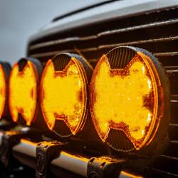 KC Hilites - KC HiLiTES 5211 SlimLite 8" LED Light Shield Driving Amber - Image 2