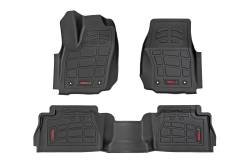 Rough Country Suspension Systems - Rough Country Front/Rear Floor Liners Black for 24-25 Tacoma Double SM71224 - Image 1