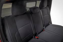 Rough Country Suspension Systems - Rough Country Front/Rear Seat Covers Black for 24-25 Toyota Tacoma Double 91062 - Image 3