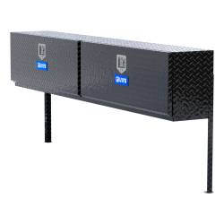 UWS - UWS TBTS-90-BLK Gloss Black Aluminum 90" Double-Door Topside Truck Tool Box - Image 1
