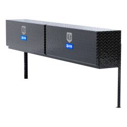 UWS - UWS TBTS-96-BLK Gloss Black Aluminum 96" Double-Door Topside Truck Tool Box - Image 1