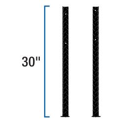 UWS - UWS TBTS-LEGS-BLK Replacement Black Aluminum Topside Truck Tool Box Leg - Image 2