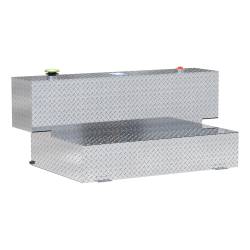 UWS - UWS TT-100HH Hammerhead-Style 100-Gallon Bright Aluminum L-Shape Transfer Tank - Image 1