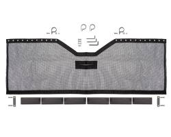 Blue Ox - Blue Ox BX88430 Mud Flap Rock Screen Kit Black 33.5  widex17.7  deep - Image 1