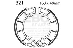 EBC Motorcycle Brakes - EBC Motorcycle Brakes 321 Plain Motorcycle Replacement Brake Shoes - Image 1