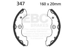 EBC Motorcycle Brakes - EBC Motorcycle Brakes 347 Plain Motorcycle Replacement Brake Shoes - Image 1