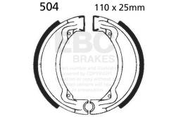 EBC Motorcycle Brakes - EBC Motorcycle Brakes 504 Plain Motorcycle Replacement Brake Shoes - Image 1