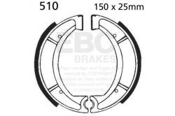 EBC Motorcycle Brakes - EBC Motorcycle Brakes 510 Plain Motorcycle Replacement Brake Shoes - Image 1