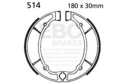 EBC Motorcycle Brakes - EBC Motorcycle Brakes 514 Plain Motorcycle Replacement Brake Shoes - Image 1