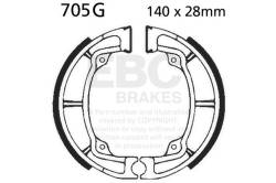 EBC Motorcycle Brakes - EBC Motorcycle Brakes 705G Motorcycle Grooved Replacement Brake Shoes - Image 1