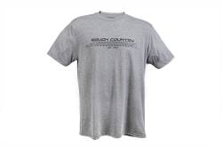 Rough Country Suspension Systems - Rough Country 84077LG T-Shirt Horizontal Tread Gray LG - Image 1