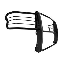 TrailFX - TrailFX E0021B Grille Guard 1-Piece Gloss Black Steel 1.5" Dia w/Brush Guard - Image 2