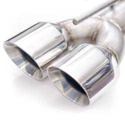 Stainless Works - Stainless Works CHAL16CBR4 Catback Exhaust Redline Edition Quad Tips - Image 2