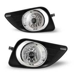 Winjet - Winjet CFWJ-0227-C Clear Fog Lights w/Wiring Kit for 10-11 Toyota Camry - Image 1