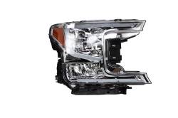 Winjet - Winjet CHRNG0671-C-SQ Chrome/Clear Halogen LED headlightsfor 18-20 Ford F150 - Image 1