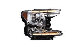 Winjet - Winjet CHRNG0671-C-SQ Chrome/Clear Halogen LED headlightsfor 18-20 Ford F150 - Image 2