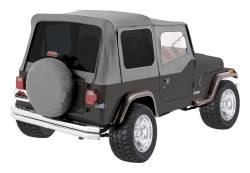 RT Offroad - RT Offroad CT20009T Gray Denim Soft Top w/Tinted Windows for YJ w/Soft Doors - Image 1