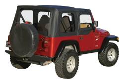 RT Offroad - RT Offroad CT20135 Black Soft Top for Jeep Wrangler Unltd. LJ w/Soft Upper Doors - Image 1