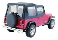 RT Offroad - RT Offroad RT10015 Black OEM Soft Top for 88-95 YJ w/Soft Upper Doors - Image 1