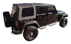 RT Offroad - RT Offroad RT10635T Black OEM Soft Top for 07-09 JK Wrangler w/4 Steel Doors - Image 1