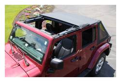 RT Offroad - RT Offroad RT10835T Blk Diamond Fold-Back Sunroof Soft Top for JK Wrangler 4-Dr - Image 1