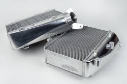 CSF Cooling - Racing & High Performance Division - CSF Cooling 8194 Twin Intercooler Set Raw Billet for Audi C8 RS6 & RS7 - Image 1