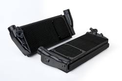 CSF Cooling - Racing & High Performance Division - CSF Cooling 8210B Twin Intercooler Set Black for Ferrari 488/Pista/F8 - Image 1
