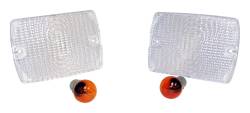 RT Offroad - RT Offroad RT28012 Clear Parking Lamp w/2 Amber Bulbs for 87-93 YJ Wrangler - Image 1