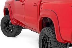 Rough Country Suspension Systems - Rough Country S-N12200 Sport Black Fender Flares for 22-24 Nissan Frontier Crew - Image 1