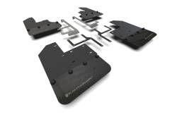 Rally Armor - Rally Armor MF104-BLK-AGN Black Mud Flap Army Green Logo - Image 1