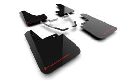 Rally Armor - Rally Armor MF116-UR-BLK-RD Black Mud Flap Red Logo - Image 1