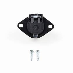 Blue Ox - Blue Ox BX88413 KIT 6 PIN CONNECTOR BLACK PLASTIC SINGLE - Image 1