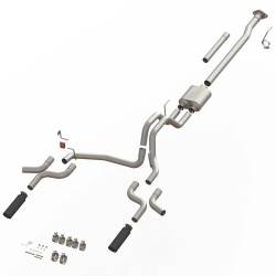 SpeedFx - SpeedFX 50301 MaxFlow Cat-Back Exhaust 3" In Dual Exit 4" Black Tips 15-20 F150 - Image 1