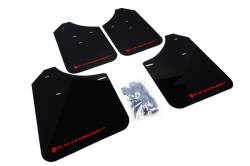 Rally Armor - Rally Armor MF1-UR-BLK/RD Black Mud Flap Red Logo - Image 1