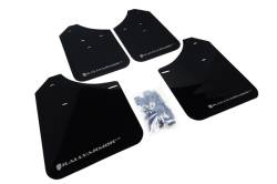 Rally Armor - Rally Armor MF1-UR-BLK/SIL Black Mud Flap Silver Logo - Image 1
