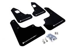 Rally Armor - Rally Armor MF10-UR-BLK/WH Black Mud Flap White Logo - Image 1