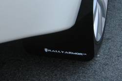 Rally Armor - Rally Armor MF10-UR-BLK/WH Black Mud Flap White Logo - Image 2