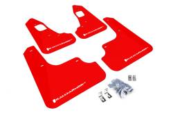 Rally Armor - Rally Armor MF10-UR-RD/WH Red Mud Flap White Logo - Image 1