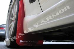 Rally Armor - Rally Armor MF10-UR-RD/WH Red Mud Flap White Logo - Image 2