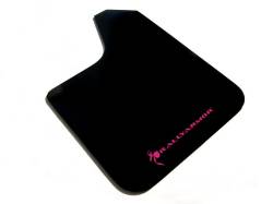 Rally Armor - Rally Armor MF12-BAS-BCPK Black Mud Flap Pink Logo - Image 1