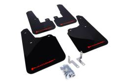 Rally Armor - Rally Armor MF16-UR-BLK/RD Black Mud Flap Red Logo - Image 1