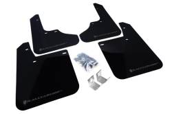 Rally Armor - Rally Armor MF2-UR-BLK/GRY Black Mud Flap Grey Logo - Image 1